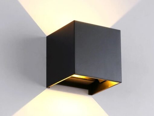 12W LED sand black Wall lamp Cube duo light adjustable waterproof