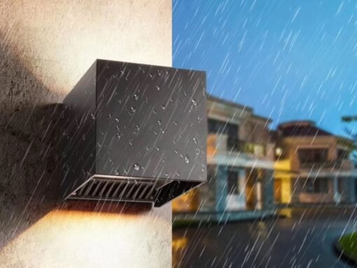 12W LED sand black Wall lamp Cube duo light adjustable waterproof - Image 2