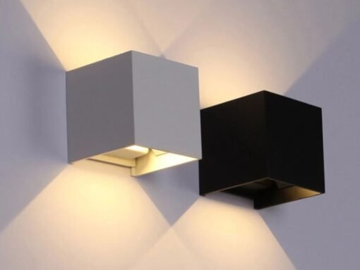 12W LED sand black Wall lamp Cube duo light adjustable waterproof - Image 3
