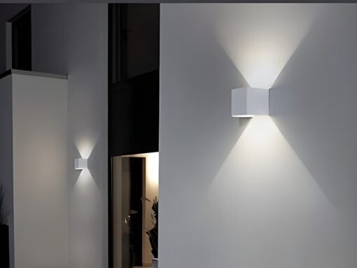 12W LED sand white Wall lamp Cube duo light adjustable waterproof - Image 3
