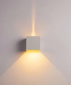Alternative view of 12W LED sand white Wall lamp Cube duo light adjustable waterproof