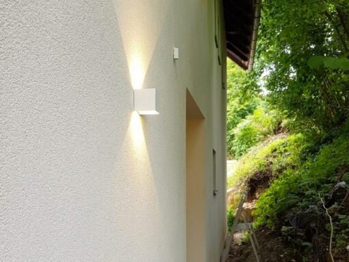 12W LED sand white Wall lamp Cube duo light adjustable waterproof - Image 4