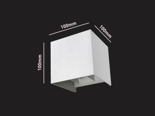12W LED sand white Wall lamp Cube duo light adjustable waterproof - Image 6