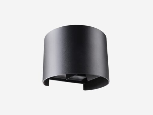 12W LED sand black Wall lamp round duo light adjustable waterproof - Image 3