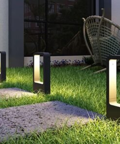 Alternative view of 7W LED sand black Garden lamp 30cm warm white