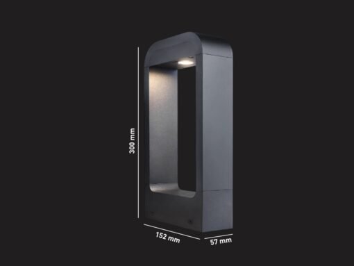 7W LED sand black Garden lamp 30cm warm white - Image 4
