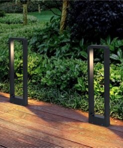Alternative view of 7W LED sand black Garden lamp 60cm warm white