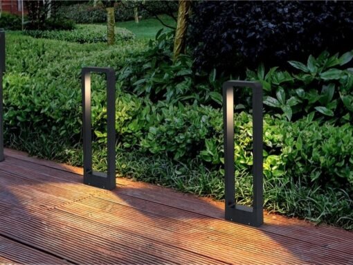 7W LED sand black Garden lamp 60cm warm white - Image 2
