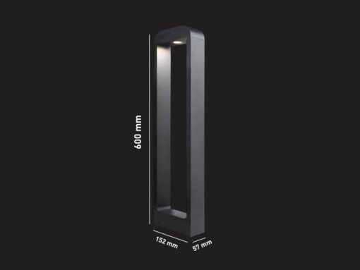 7W LED sand black Garden lamp 60cm warm white - Image 6
