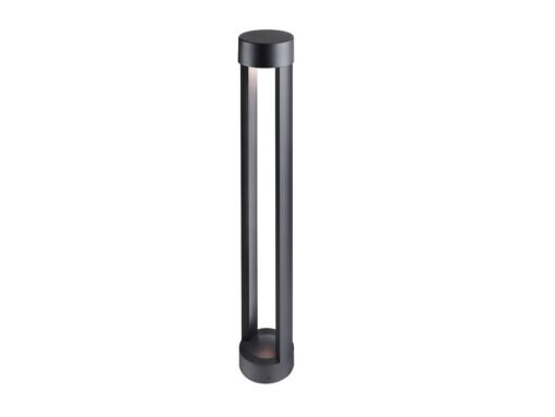 7W LED sand black garden lamp cylinder 60cm warm white