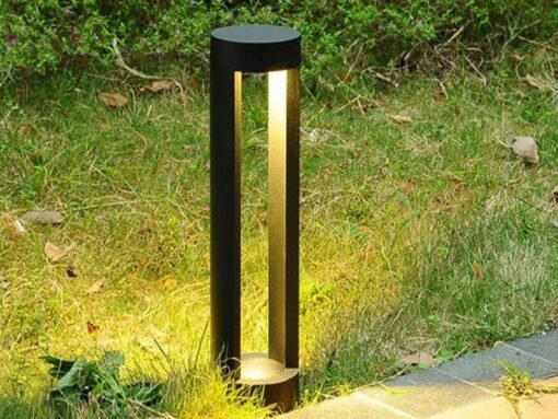 7W LED sand black garden lamp cylinder 60cm warm white - Image 4