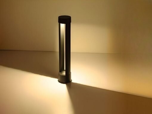 7W LED sand black garden lamp cylinder 60cm warm white - Image 5