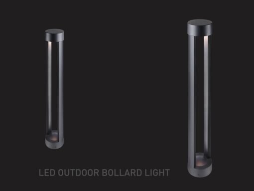7W LED sand black garden lamp cylinder 60cm warm white - Image 2