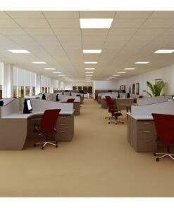 Alternative view of 40W 3000K 60x60 SMD LED Recessed Backlit Panels white frame