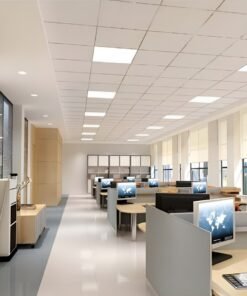 Alternative view of 40W 4000K 60x60 SMD LED Recessed Backlit Panels white frame