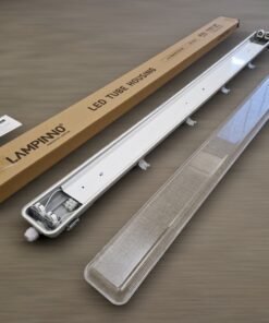 Alternative view of 120cm Pro double LED TL T8 fixture waterproof with reflectors