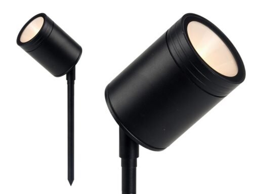 Spike light garden lamp GU10 fitting sand black waterproof - Image 3