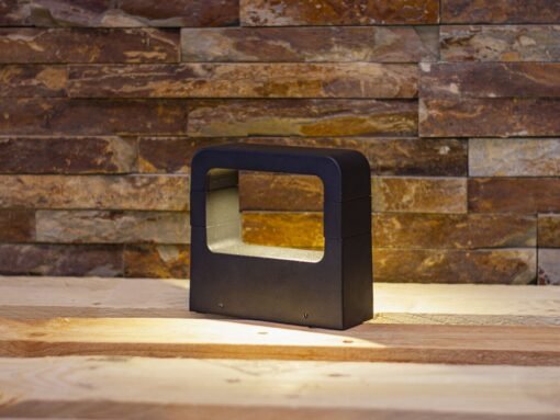 7W LED sand black Garden lamp 14.5cm warm white