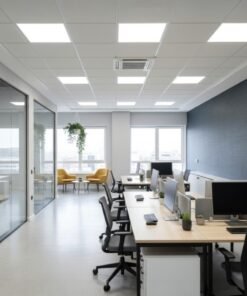 Alternative view of 40W 6500K 60x60 SMD LED Recessed Backlit Panels white frame