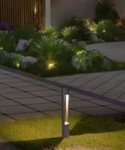 Alternative view of Outdoor Bollard Light GU10 Sand Black Waterproof