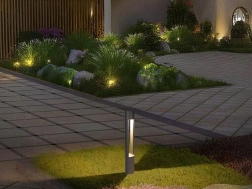 Outdoor Bollard Light GU10 Sand Black Waterproof - Image 2