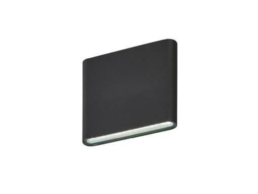 6W (2*3W) LED Sand Black Up & Down Waterproof Wall Lamp 3000K