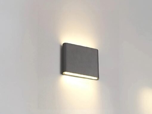 6W (2*3W) LED Sand Black Up & Down Waterproof Wall Lamp 3000K - Image 4