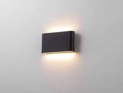 12W (2*6W) LED Sand Black Up & Down Waterproof Wall Lamp 3000K - Image 3