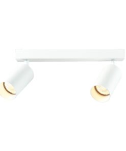 Surface-mounted spotlight GU10 Fixture double cylinder sand white rotatable
