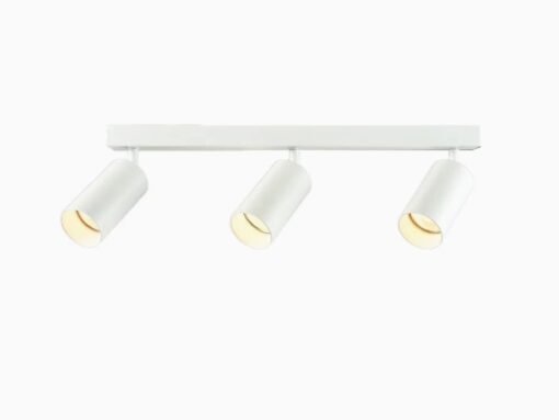 Surface-mounted spotlight GU10 Fixture triple cylinder sand white rotatable