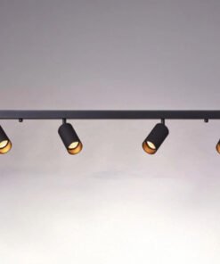 GU10 Surface-mounted spotlight Fixture 6 cylinders sand black rotatable