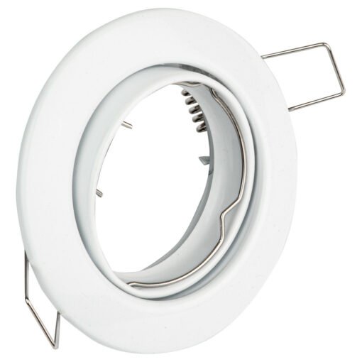 GU10 recessed fixture sand white with lamp holder