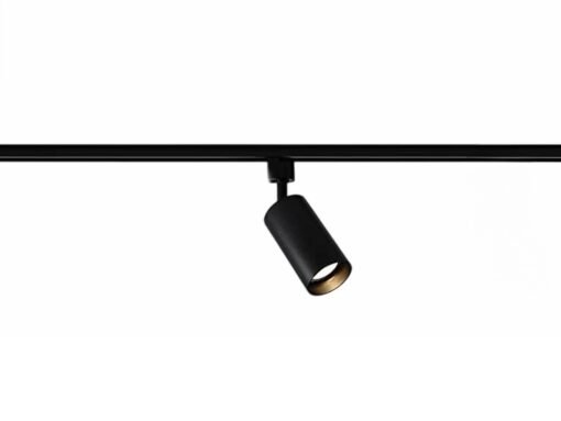 Track light GU10 Fixture cylinder sand black rotatable