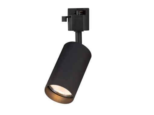 Track light GU10 Fixture cylinder sand black rotatable - Image 2