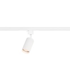 Track light GU10 Fixture cylinder sand white rotatable