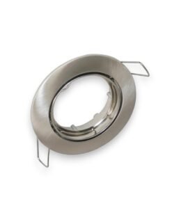 GU10 recessed fixture sand satin nickel with lamp holder