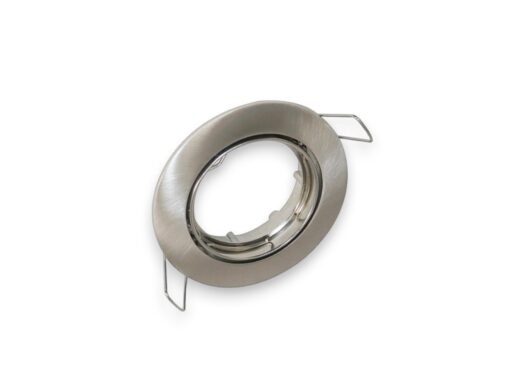 GU10 recessed fixture sand satin nickel with lamp holder