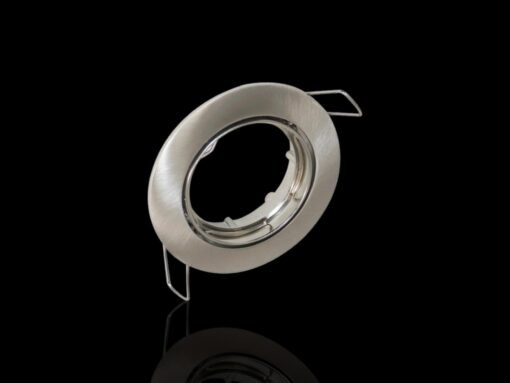 GU10 recessed fixture sand satin nickel with lamp holder - Image 4