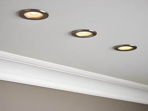 GU10 recessed fixture sand satin nickel with lamp holder - Image 2