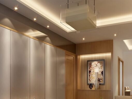GU10 recessed fixture sand satin nickel with lamp holder - Image 3