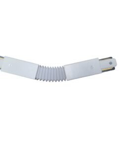 Flexible connection for 1 phase 2 wire track light system sand white