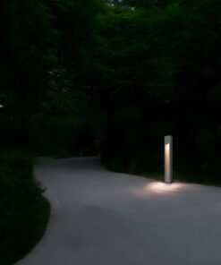 Alternative view of Outdoor Bollard Light GU10 Sand Black Waterproof