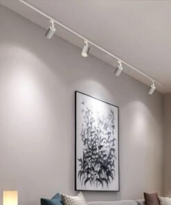 Alternative view of Track light GU10 Fixture cylinder sand white rotatable