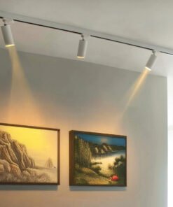 Alternative view of 18W 3000K LED Track Light cylinder sand white rotatable