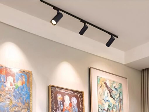 18W 3000K LED Track Light cylinder sand black rotatable - Image 3