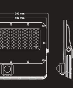 Alternative view of 50W 3000K Floodlights With Sensor and Lens SMD LED Waterproof