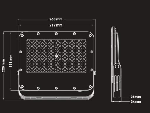 100W 5000K Floodlights With Lens SMD LED Waterproof - Image 5