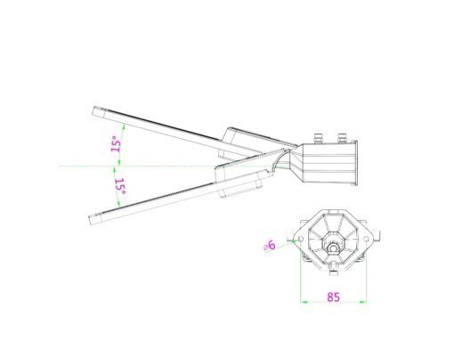 100W SMD LED Street Light with lens waterproof 3000K - Image 8