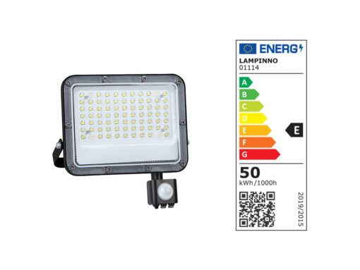 50W 5000K Floodlights With Sensor and Lens SMD LED Waterproof - Image 4