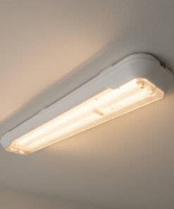 Alternative view of 60cm Pro Design double LED TL T8 fixture waterproof white with reflector